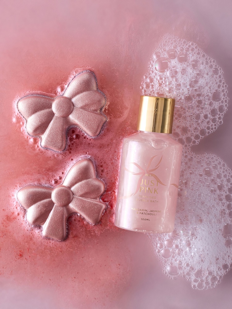 Just Pink Bubble Bath and Bath Fizzer Set - Image 2 of 3 Just Pink Bubble Bath and Bath Fizzer Set - Image 2 of 3