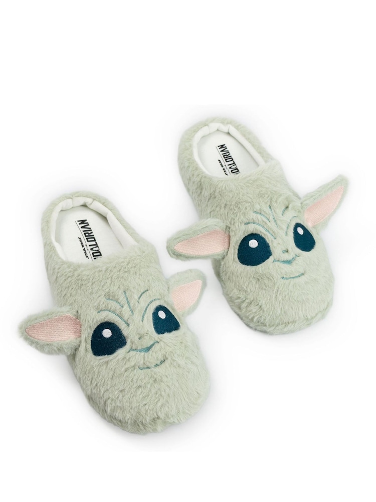 Vanilla Underground Green Star Wars Grogu Slippers - Image 1 of 6 Vanilla Underground Green Star Wars Grogu Slippers - Image 1 of 6