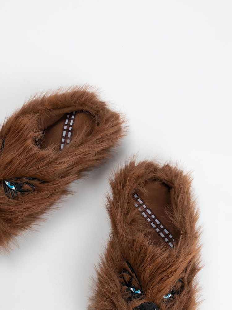 Vanilla Underground Brown Star Wars Chewbacca Slippers - Image 2 of 6 Vanilla Underground Brown Star Wars Chewbacca Slippers - Image 2 of 6