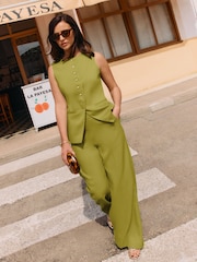 Friends Like These Crosshatch Button Through Waistcoat - 圖片 1/4