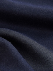 أزرق داكن - Essential Elasticated Waist Trousers With Linen - صورة 7 من 9