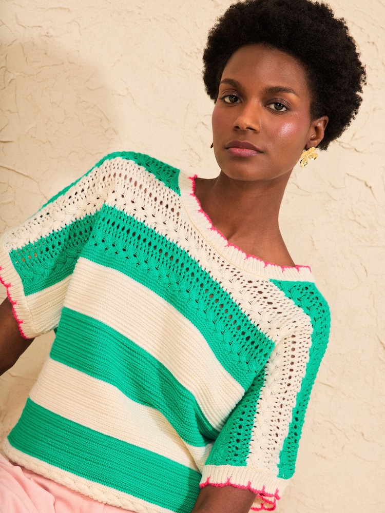 Love & Roses Crochet Top - תמונה 4 מתוך 4