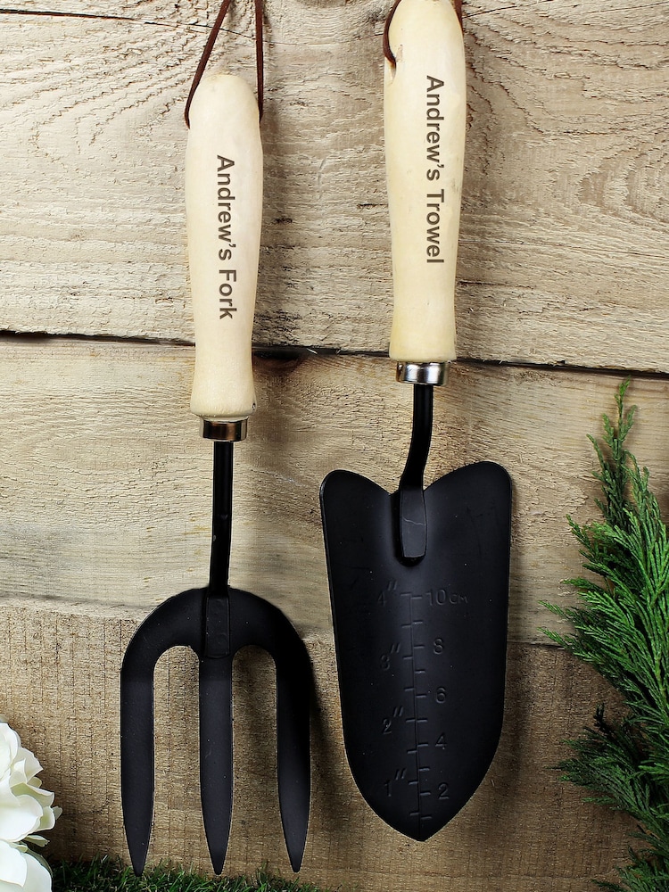 Personalised Fork & Trowel Set by PMC - Image 1 of 3