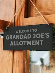 Personalised Garden Hanging Slate Plaque by PMC - Image 1 of 3