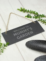 Personalised Garden Hanging Slate Plaque by PMC - Image 3 of 3