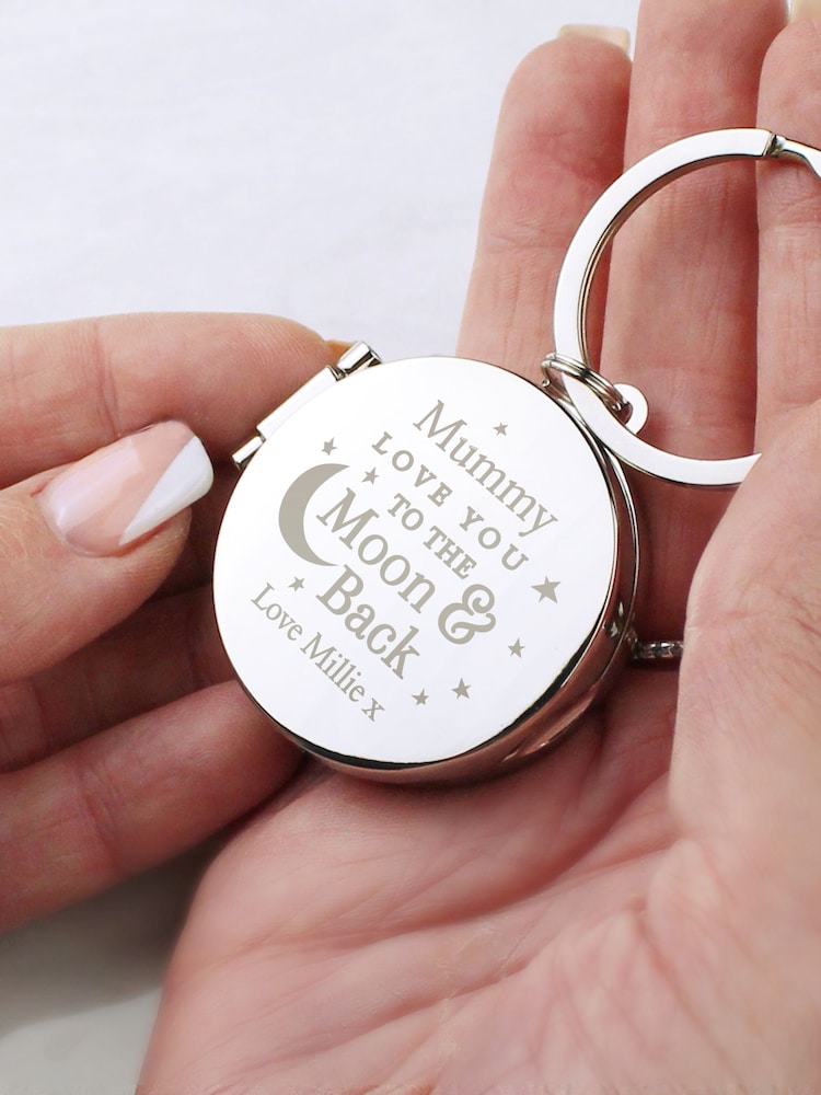 Personalised To the Moon and Back Photo Keyring by PMC - Image 2 of 4
