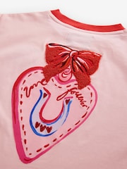 Eleanor Bowmer Pink Boucle Love Graphic T-Shirt - Image 10 of 11