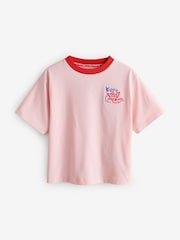 Eleanor Bowmer Pink Boucle Love Graphic T-Shirt - Image 7 of 11