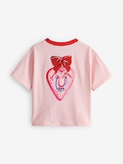 Eleanor Bowmer Pink Boucle Love Graphic T-Shirt - Image 8 of 11