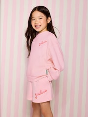 Eleanor Bowmer Pink Cowgirl Sweat and Shorts 2 Piece Set - Image 1 of 6