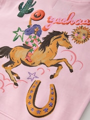 Eleanor Bowmer Pink Cowgirl Sweat and Shorts 2 Piece Set - Image 12 of 12