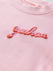 Eleanor Bowmer Pink Cowgirl Sweat and Shorts 2 Piece Set - Image 9 of 12
