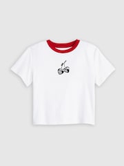 Levi's® White Valentines Print Sporty T-Shirt - Image 4 of 5