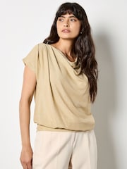 Apricot Gold Sparkle Batwing Top - Image 1 of 4