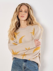 Apricot Natural Constellation Jumper - Image 1 of 4