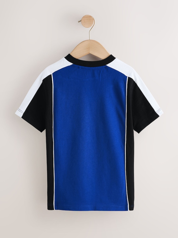 Cobalt Blue Sport Colourblock Short Sleeve T-Shirt (3-16yrs) - Image 2 of 4