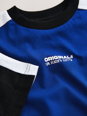 Cobalt Blue Sport Colourblock Short Sleeve T-Shirt (3-16yrs) - Image 4 of 4