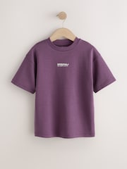 Purple Graphic Heavyweight Short Sleeve T-Shirt (3-16yrs) - Image 1 of 4