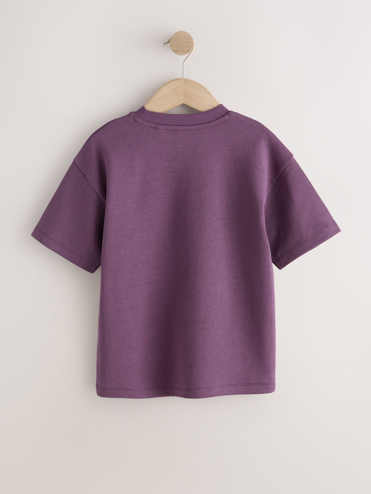 Purple Graphic Heavyweight Short Sleeve T-Shirt (3-16yrs) - Image 2 of 4