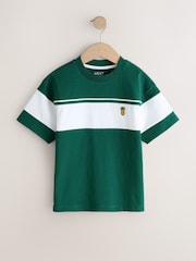 Green/White Colourblock Short Sleeve T-Shirt (3-16yrs) - Image 5 of 8