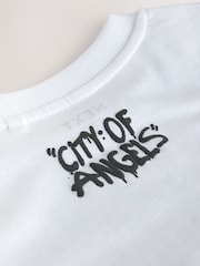 White Graffiti Cherub Short Sleeve Graphic T-Shirt (3-16yrs) - Image 9 of 9