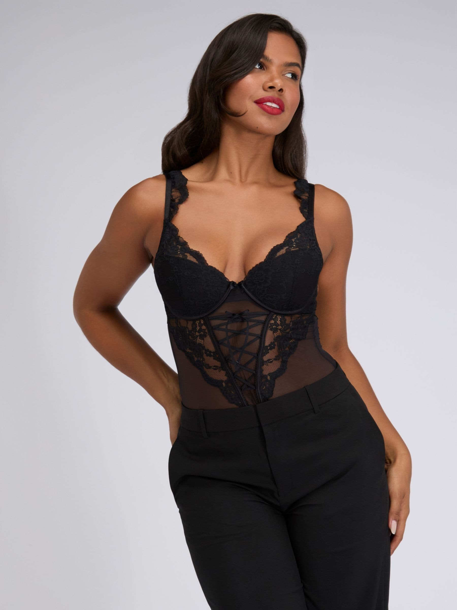 Buy Boux Avenue Black Sophie Lace Body from the Next UK online shop