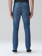 světle modrá - Skinny Fit - Pohodlné Elastické, strečové džíny, rifle - Obrázek 4 z 9