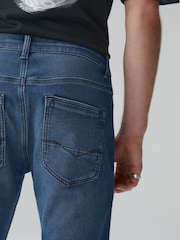 světle modrá - Skinny Fit - Pohodlné Elastické, strečové džíny, rifle - Obrázek 6 z 9