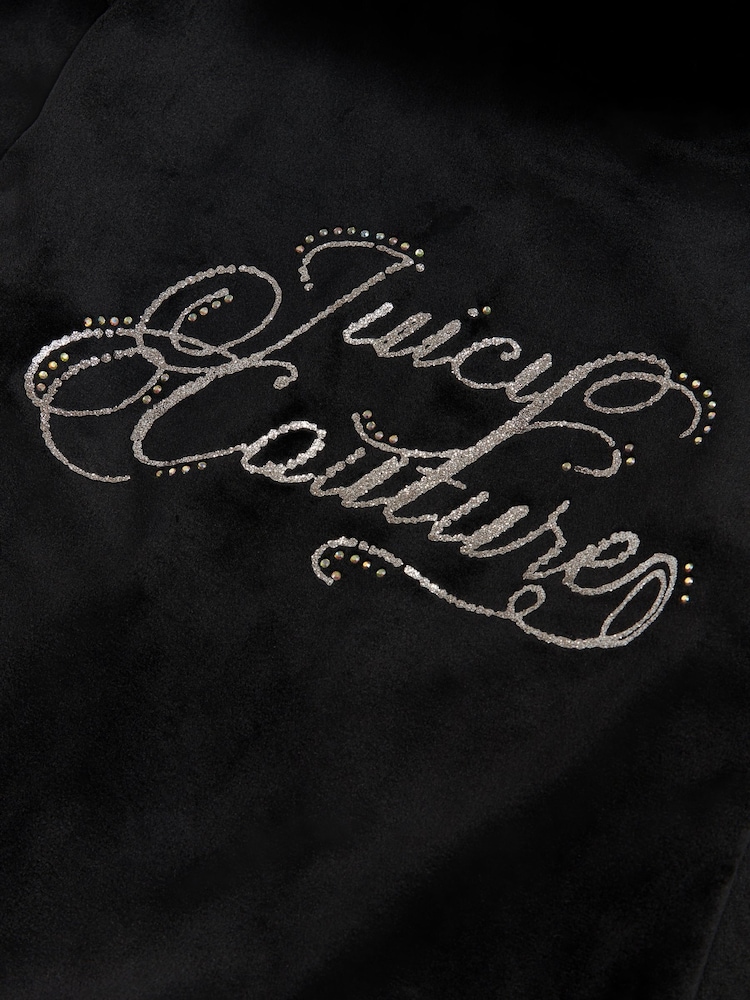 Juicy Couture Black Zip Through Hoodie and Relaxed Joggers Set - Image 12 of 12 Juicy Couture Black Zip Through Hoodie and Relaxed Joggers Set - Image 12 of 12