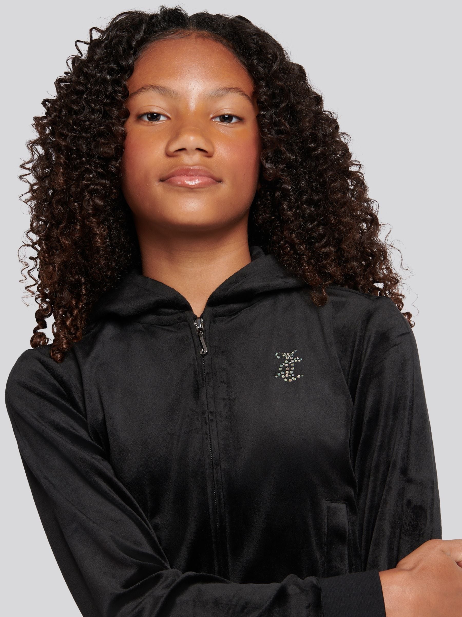 Next：日本 ブラック - Juicy Couture ジップスルーパーカー