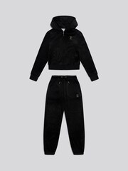 Juicy Couture Black Zip Through Hoodie and Relaxed Joggers Set - Image 7 of 12
