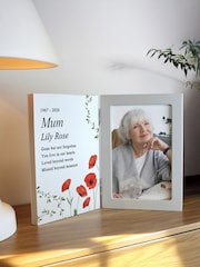 Personalised Memorial Wooden Hinged 6x4 Photo Frame by PMC - Image 4 of 4