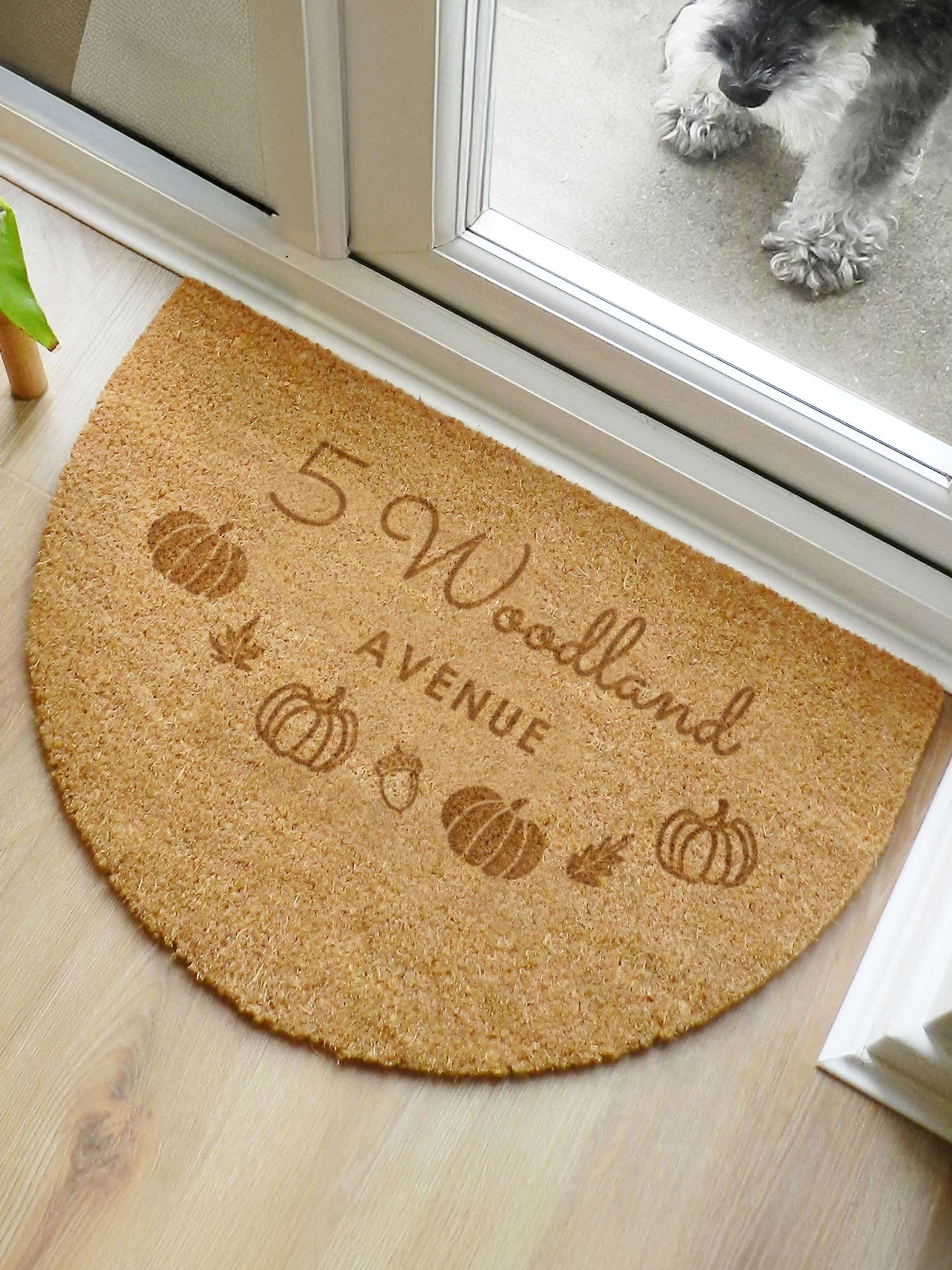 Personalised Pumpkin Doormat by PMC