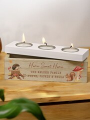 Personalised Autumn Triple Tea Light Box by PMC - Image 1 of 3