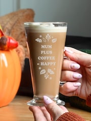 Personalised Autumn Latte Glass by PMC - Image 2 of 3