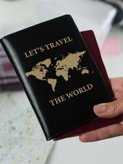 Personalised World Map Passport Holder by PMC - Image 2 of 3