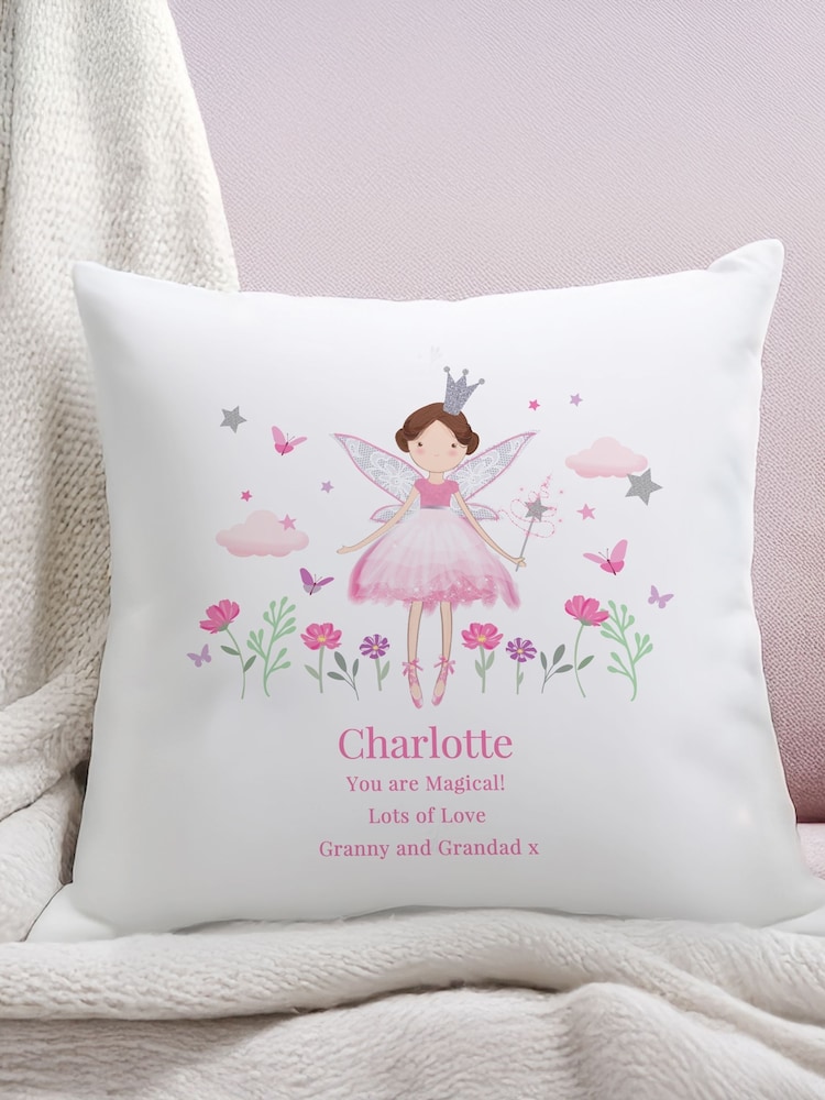 Personalised Fairy Princess Cushion by PMC - Image 1 of 3