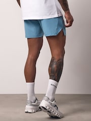 Gym King Blue Geometric Knit Linear Shorts - Image 2 of 4
