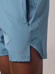 Gym King Blue Geometric Knit Linear Shorts - Image 4 of 4