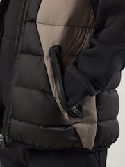 Gym King Black Kids Peak Puffer Gilet - Image 6 of 6