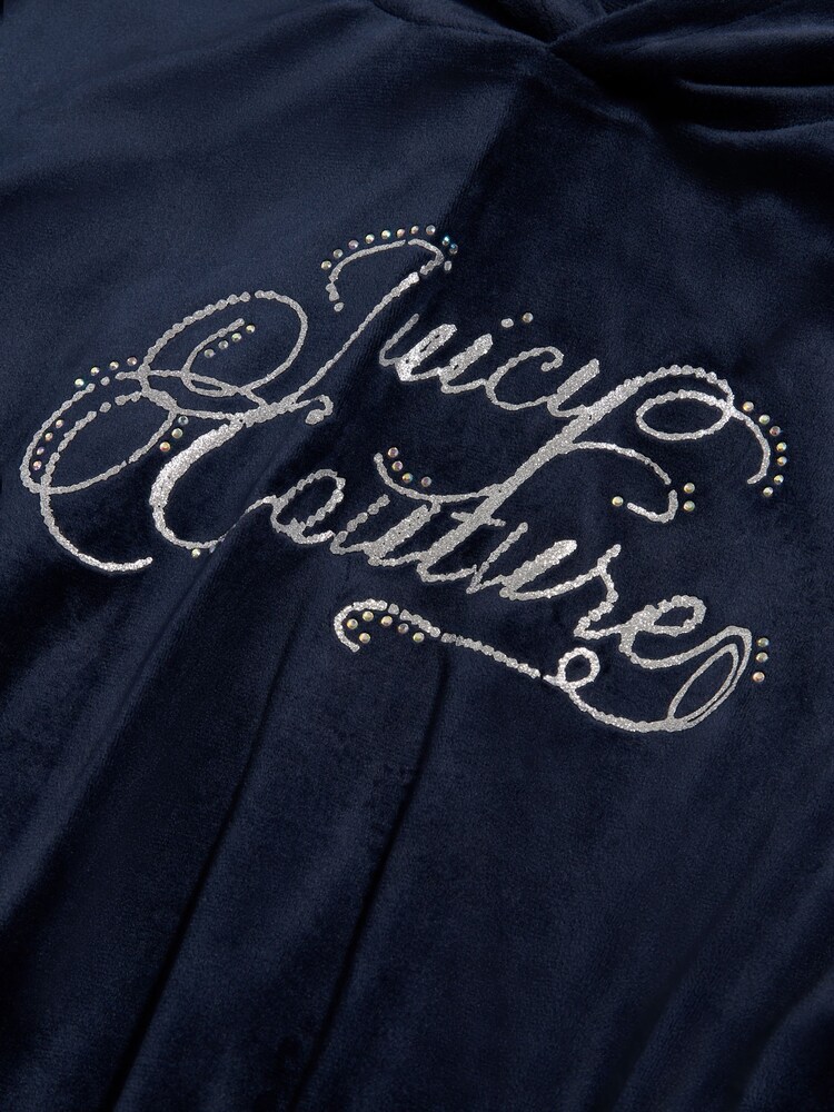 Juicy Couture Blue Relaxed Over-The-Head Hood & Velour Leggings Set - Image 11 of 11
