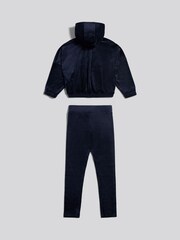 Juicy Couture Blue Relaxed Over-The-Head Hood & Velour Leggings Set - Image 7 of 11