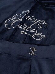 Juicy Couture Blue Relaxed Over-The-Head Hood & Velour Leggings Set - Image 9 of 11