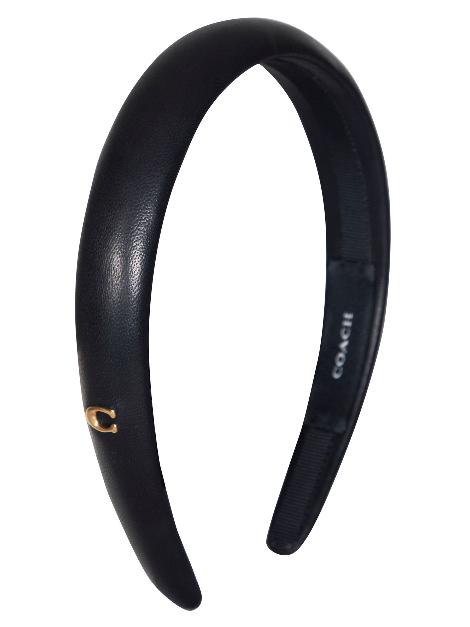 COACH ブラックレザー ヘアバンド Buy COACH Black Leather Headband from Next USA