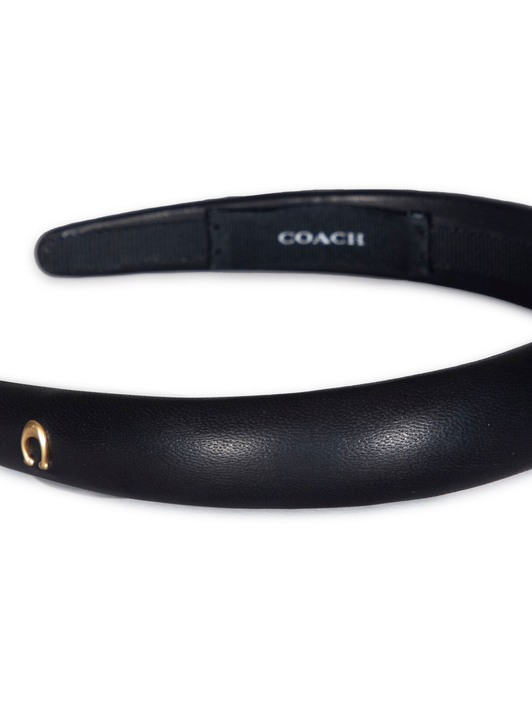 Buy COACH Black Leather Headband from Next USA