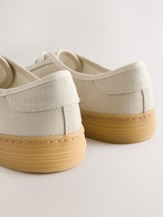 Szarobeżowy - Forever Comfort® Lace-Up Gum Sole Charm Trainers - Obraz 9 z 9