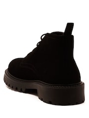 Off The Hook Axel Suede Chukka Ankle Lace-Up Black Boots - Imagen 3 de 6