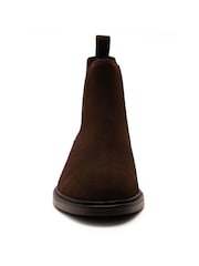 Marrón-Ante - Botas Chelsea sin cordones Off The Hook Torrance de piel de ante - Imagen 4 de 6