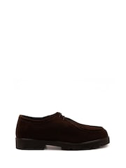 Off The Hook Brown Jovi Casual Lace-Up Suede Leather Boat Shoes - Image 1 of 6