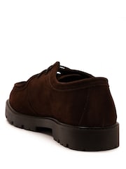 Off The Hook Brown Jovi Casual Lace-Up Suede Leather Boat Shoes - Image 3 of 6